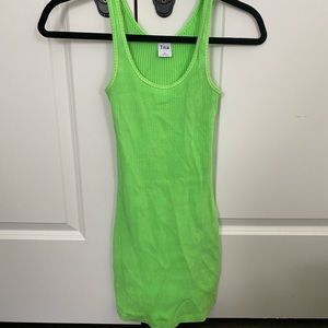 Lime green bodycon dress